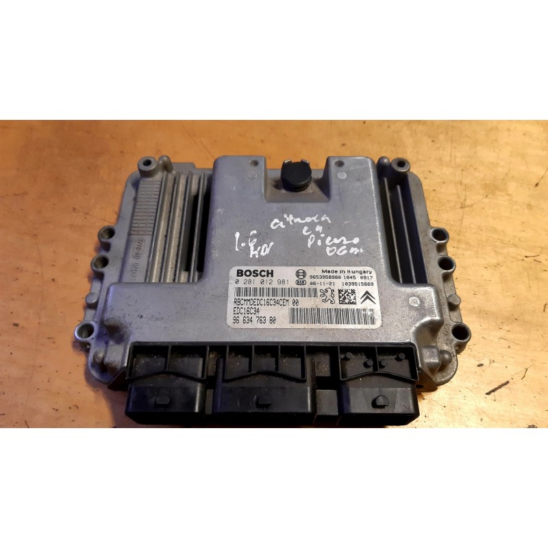 ПРОВЕРЕННЫЙ ЭБУ ДВИГАТЕЛЯ CITROËN 1.6 HDI 0281012981 / 9663476380 ПРОВЕРЕННЫЙ ЭБУ ДВИГАТЕЛЯ CITROËN 1.6 HDI 0281012981 / 9663476380