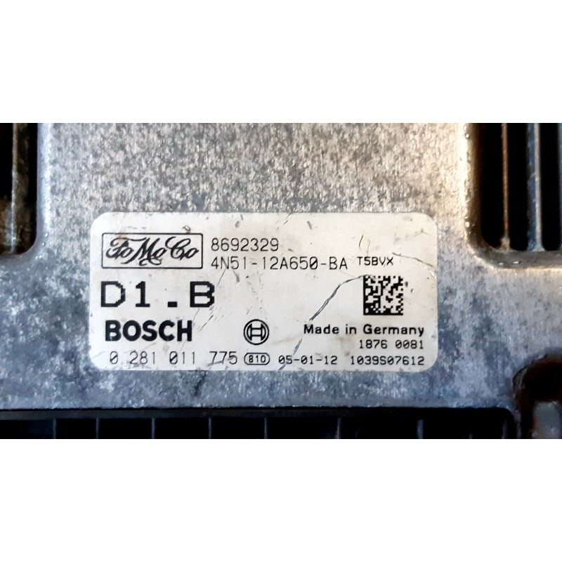 VOLVO 1.6 HDI DZINĒJA VADĪBAS BLOKS (ECU) 0281011775 / 4N51-12A650-BA