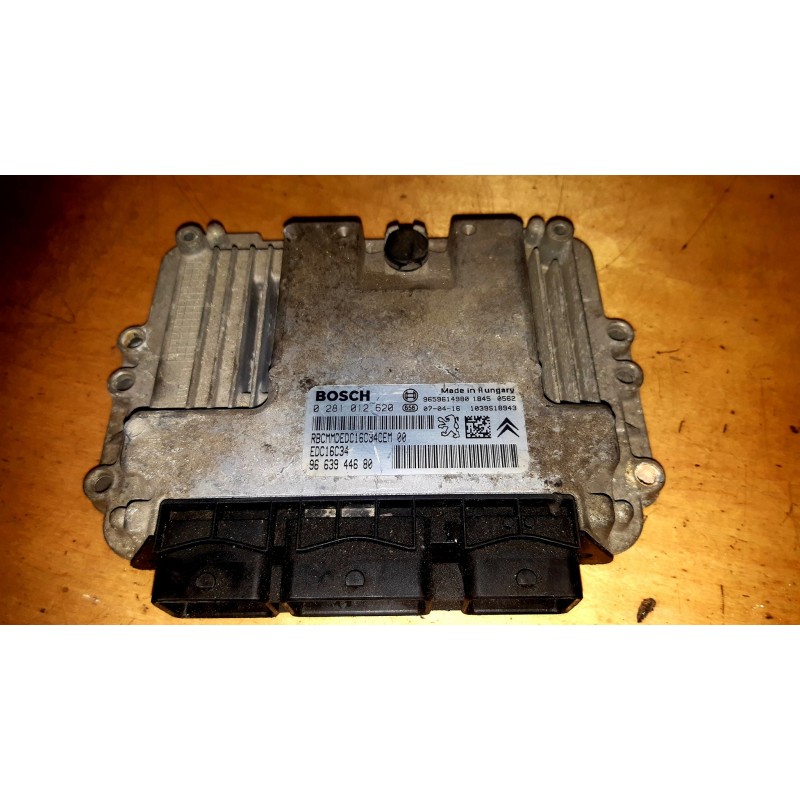 100% WORKING ECU FOR PEUGEOT PARTNER / CITROËN 1.6 HDI 0281012620 / 9663944680 100% WORKING ECU FOR PEUGEOT PARTNER / CITROËN 1.6 HDI 0281012620 / 9663944680